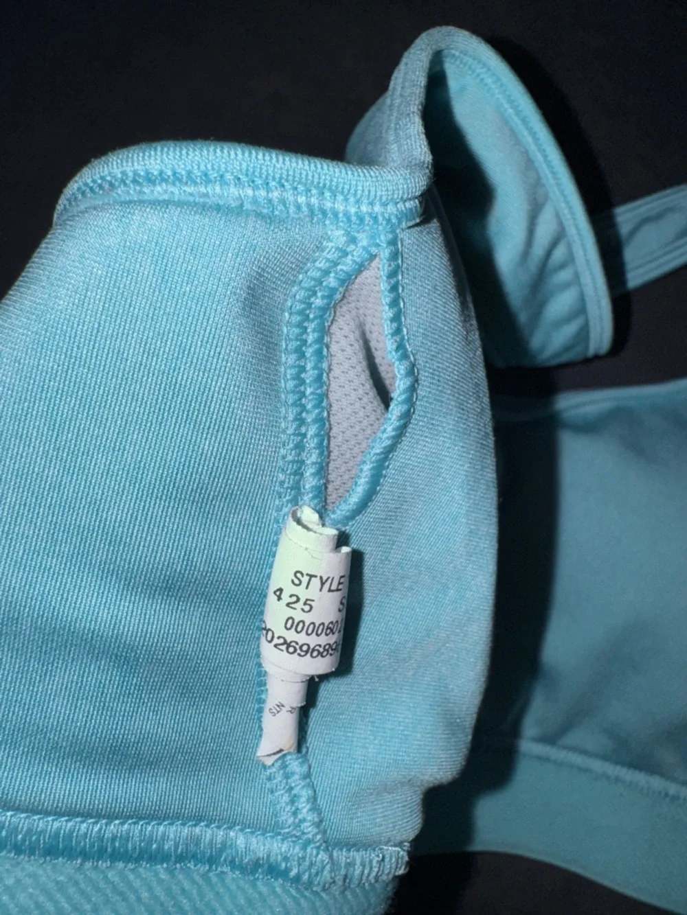 Under Armour Light Aqua Crossback Sports Bra - Picture 3 of 4